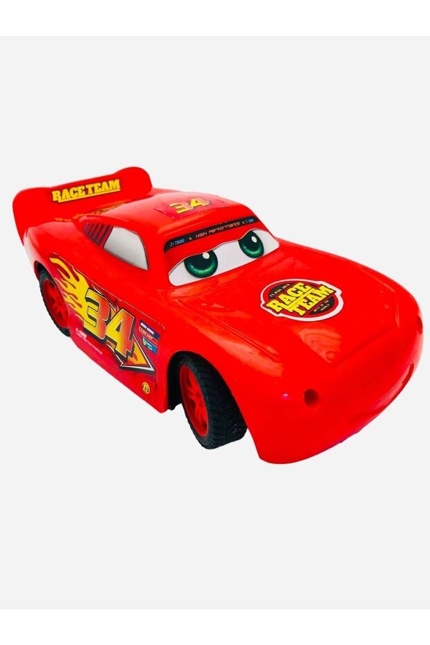Cars Uzaktan Kumandalı Pilli Işıklı Şimşek Mcqueen Full Fonksiyon Araba Cars Akrobat-yarış-polis - 3