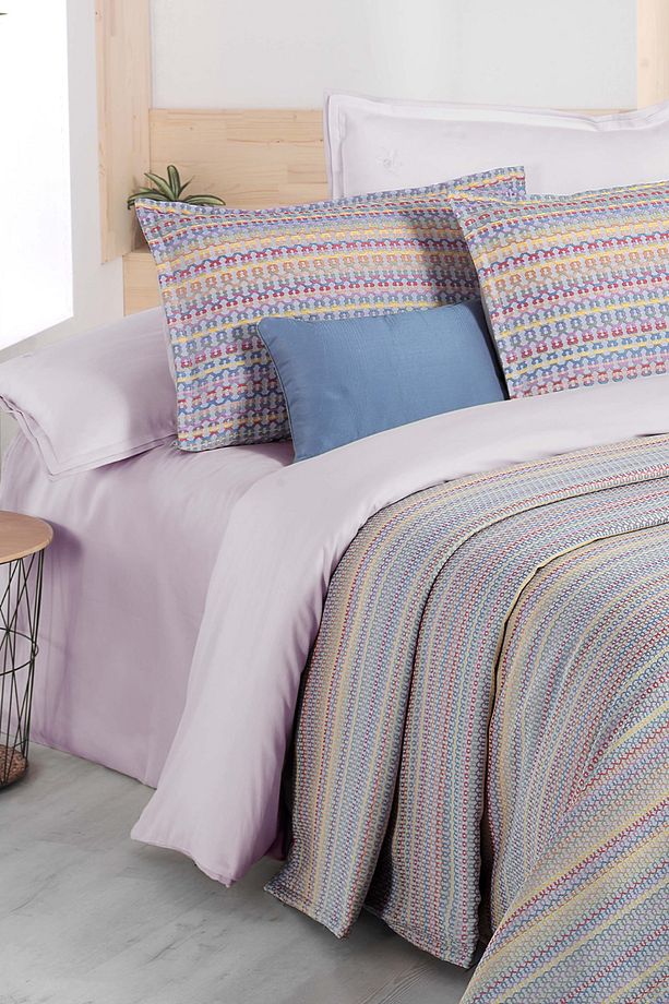 Libby Multicolour Çift Kişilik Yatak Örtüsü Seti - 4