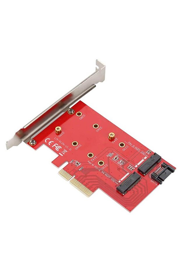 M.2 Nvme Ngff B M Key Ssd To Pci-e X4 Express Kart 4x Çevirici Dönüştürücü - 2