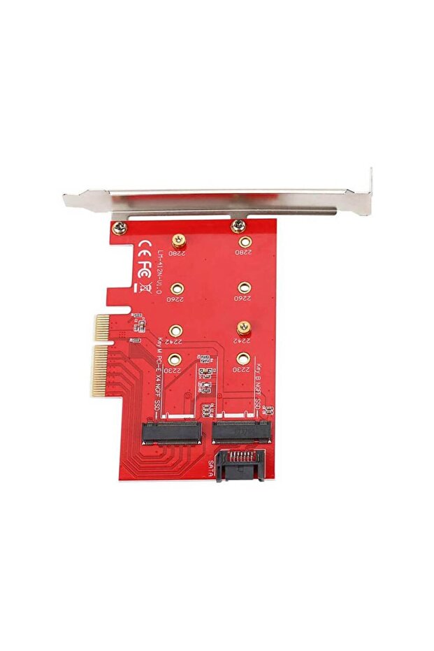 M.2 Nvme Ngff B M Key Ssd To Pci-e X4 Express Kart 4x Çevirici Dönüştürücü - 5