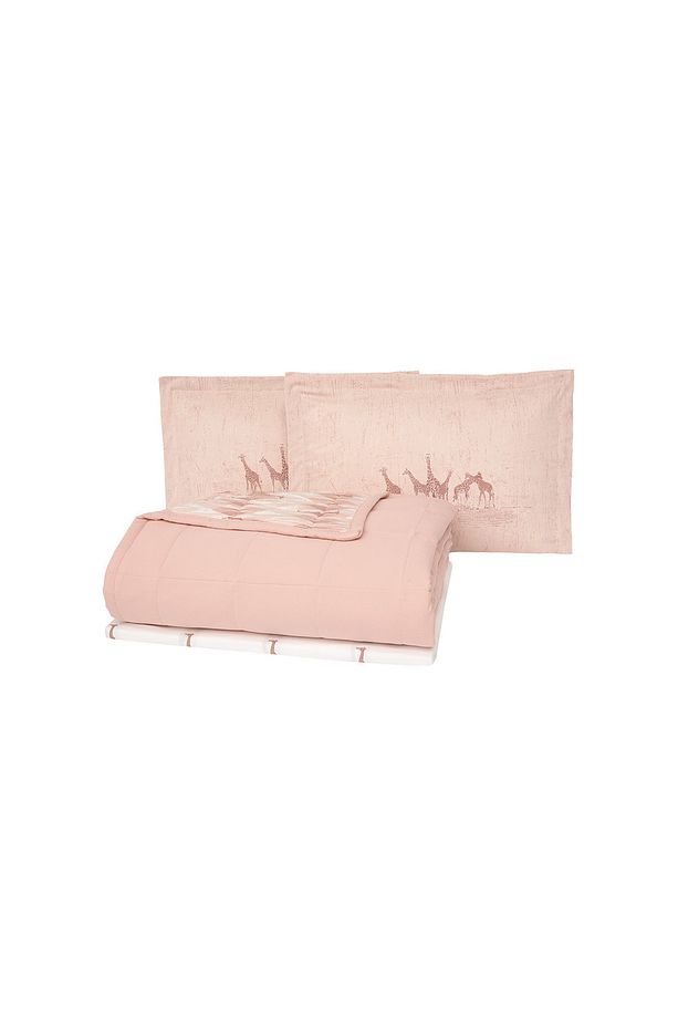 Danver Tek Kişilik Co-Mic Yatak Örtüsü Takımı - Blush - 5