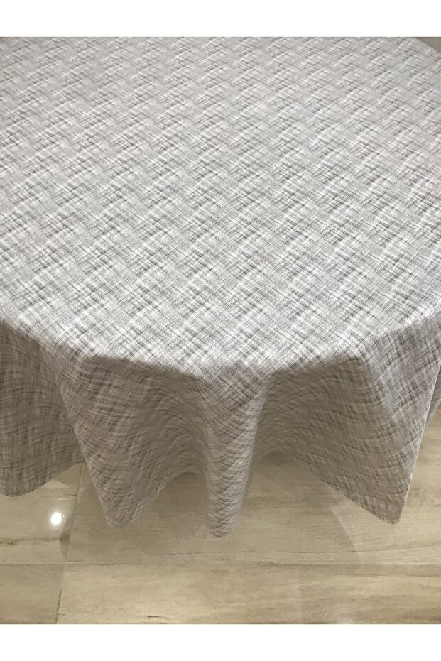 مفرش طاولة دائري مبطن - 2