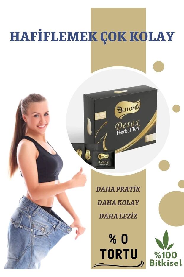 Tortusuz Bitkisel Detoks Çayı Ahududu 60 Adet - 1