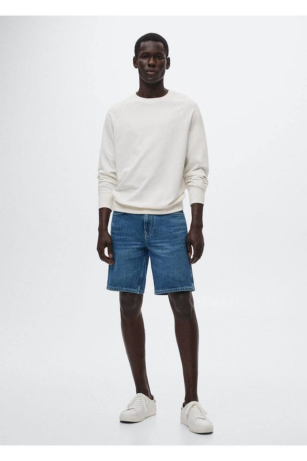 Regular Fit Denim Bermuda Şort - 2