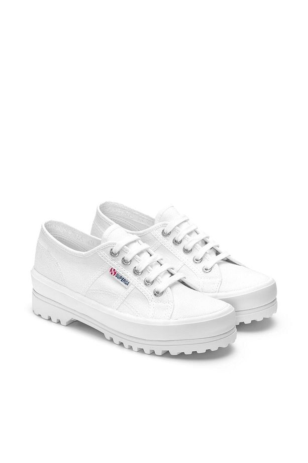 2555 Alpina Unisex Beyaz Platform Sneaker - 2