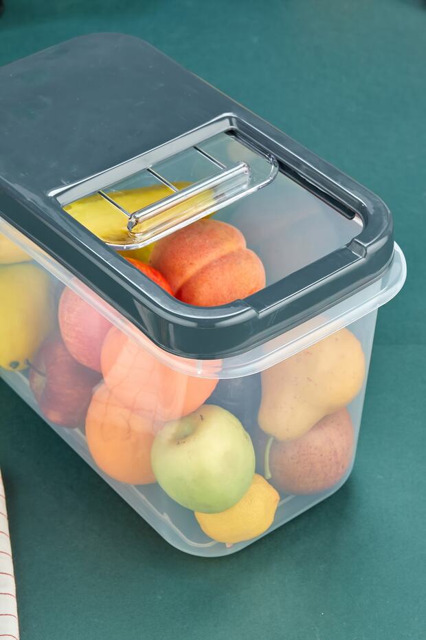 10 Lt Multi-Purpose Food, Pulses, Etc. Storage Container with Easy Sliding Lid - 3