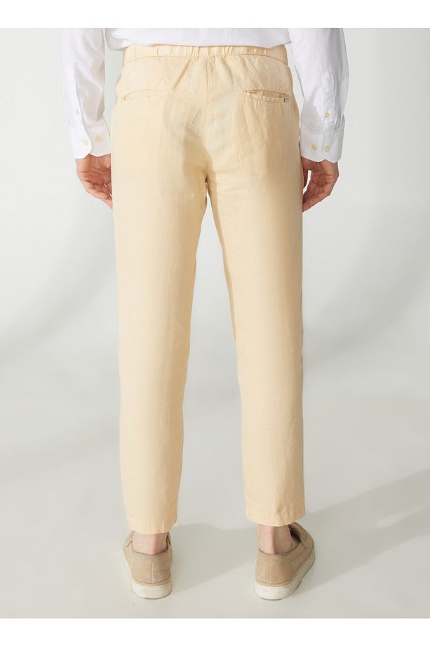 Normal Bel Normal Paça Slim Fit Sarı Erkek Pantolon A261BERLINO563CONF10B - 5