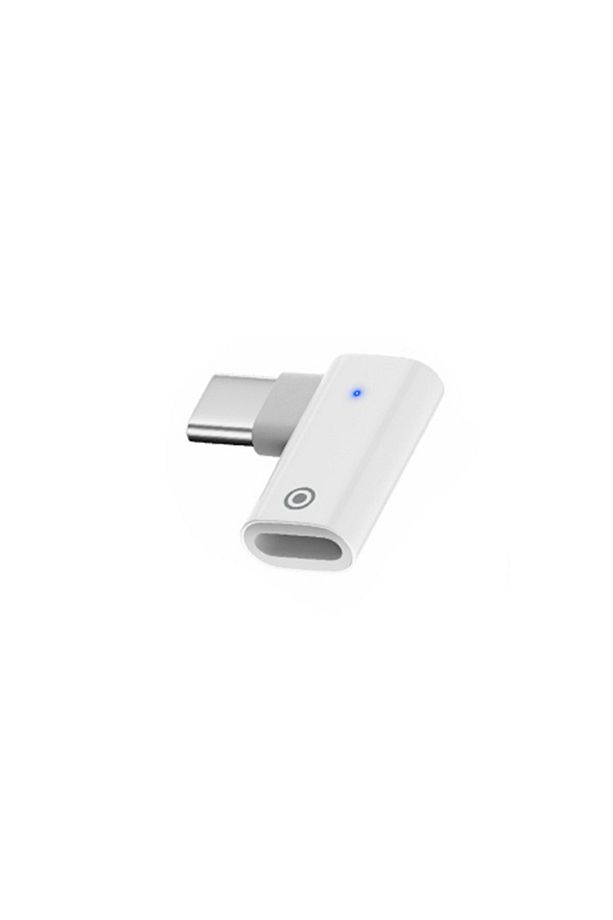 L Tipi Lightning to Type-C Dönüştürücü Apple Pencil Kalem Şarj Adaptörü - 1