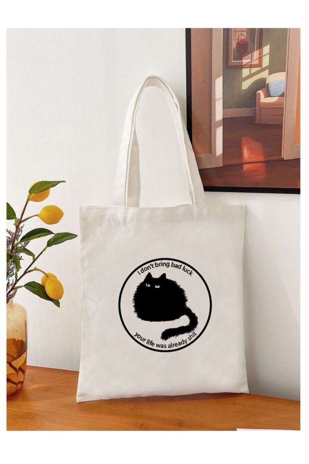 Black Cat, Bad Luck Tote Bag Cloth Bag