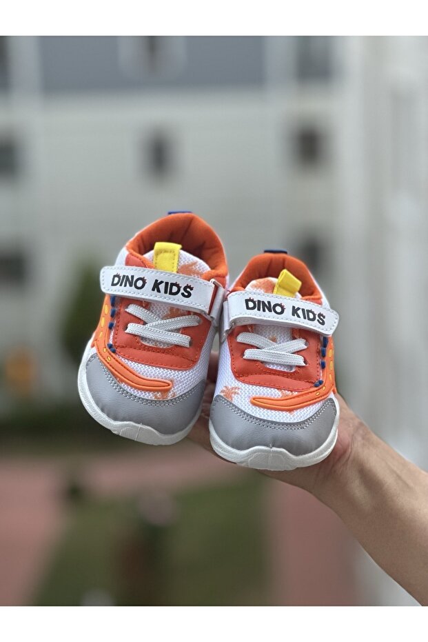 Dinosaur Patterned Children's Sneakers Walking Shoes Stylish Sneakers