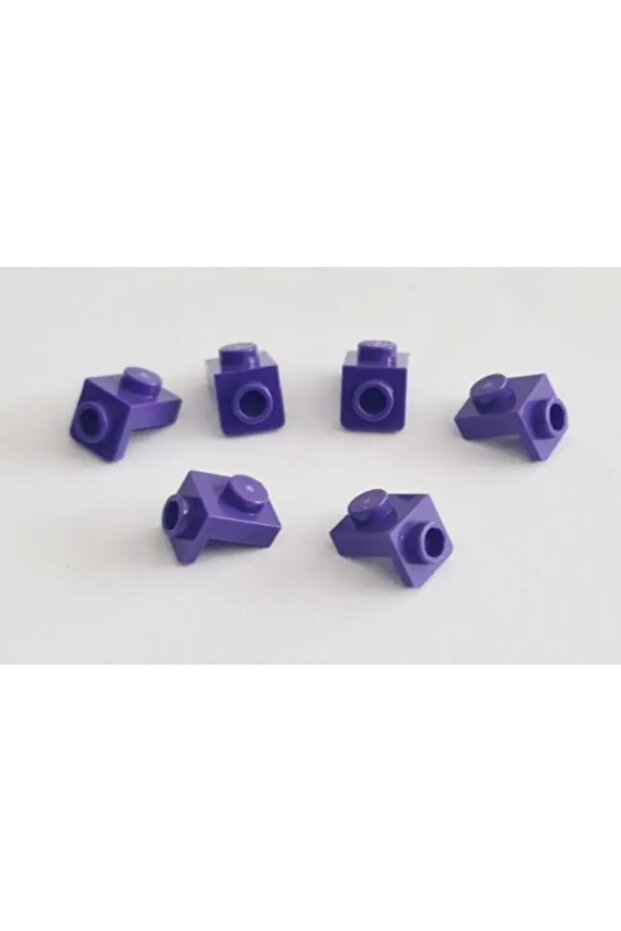 Custom MOC Accessory Creator Connection Part Bracket 1 x 1 Purple 4 pieces to send
