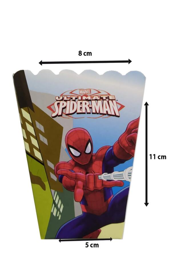 Spider Man Örümcek Adam Mısır Kutusu 8 Adet Doğum Günü Konsept - 2