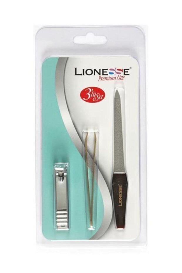 5110 Triple Set Tweezers + Rasp + Nail Clippers