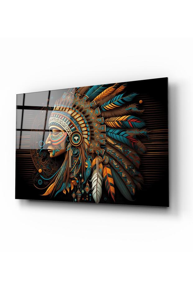 Kızılderili Cam Tablo - 3