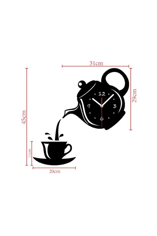 Dekoratif Ahşap Mutfak Ve Cafe Duvar Saati - 2