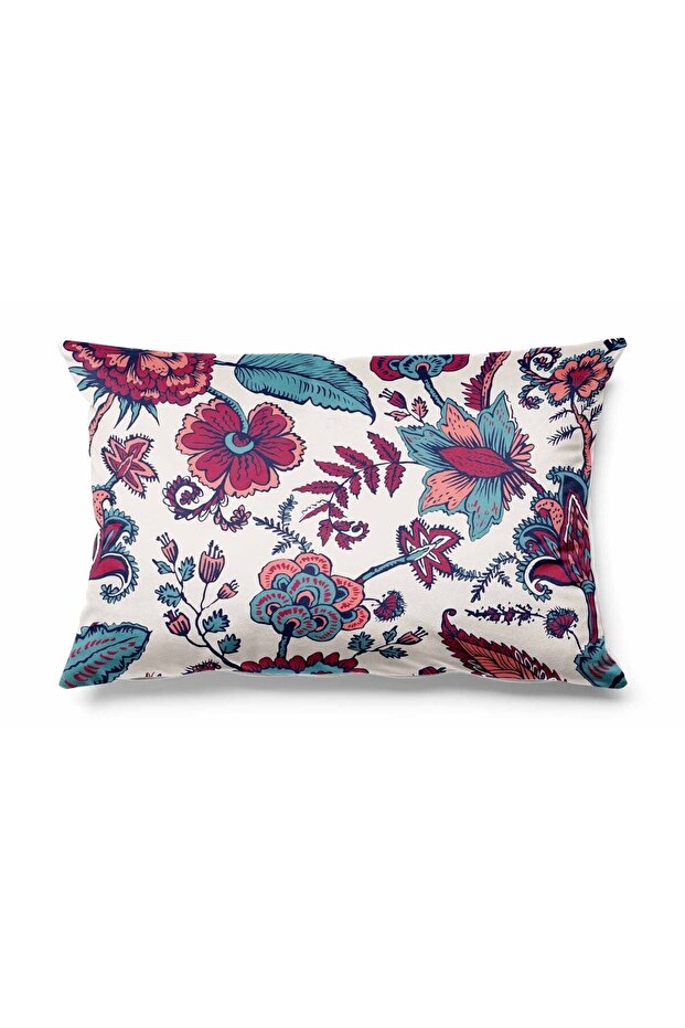 غطاء وسادة رمي من جلد الغزال مطبوع على الوجهين مستطيل الشكل منقوش عليه مالينا - 1