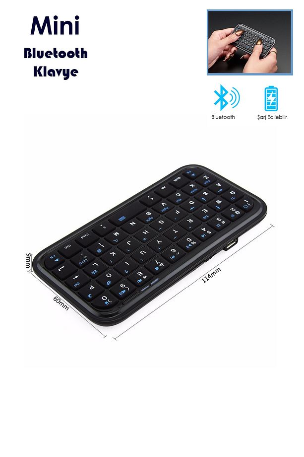Mini Bluetooth Klavye - 1