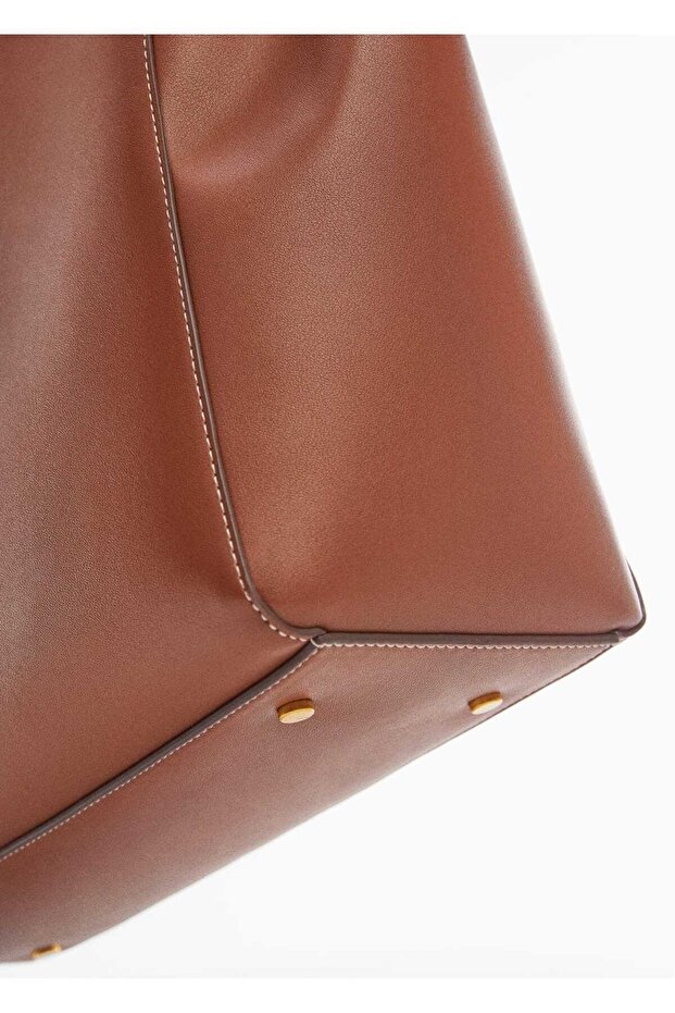 Çift Saplı Shopper Çanta - 5