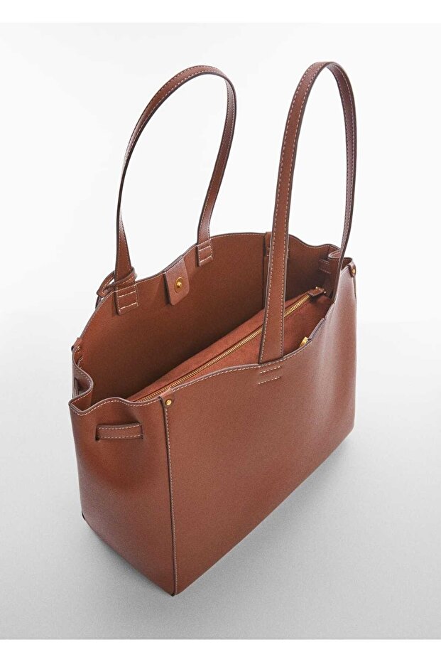 Çift Saplı Shopper Çanta - 6