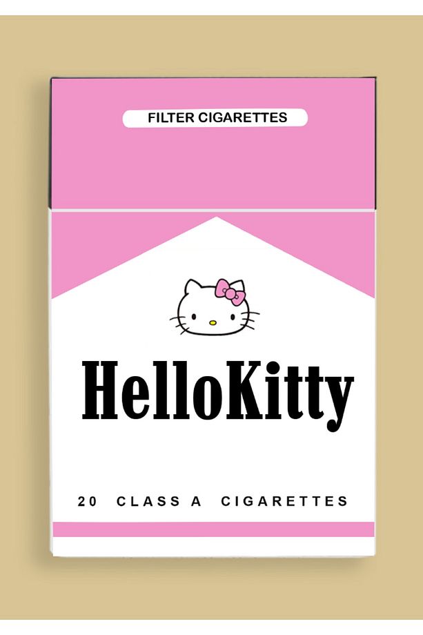 Pembe Marlboro Hello Kitty Pembe Standart Sigara Tabakası Kutusu Ve Aksesuar Seti - 1
