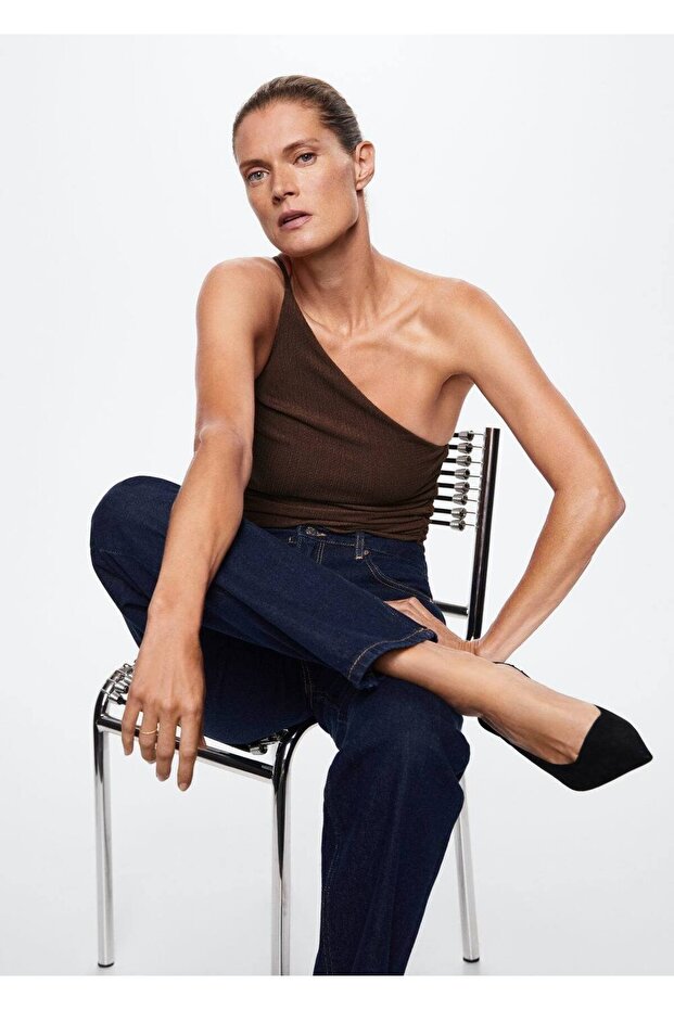 Фактурна асиметрична блузка - 6