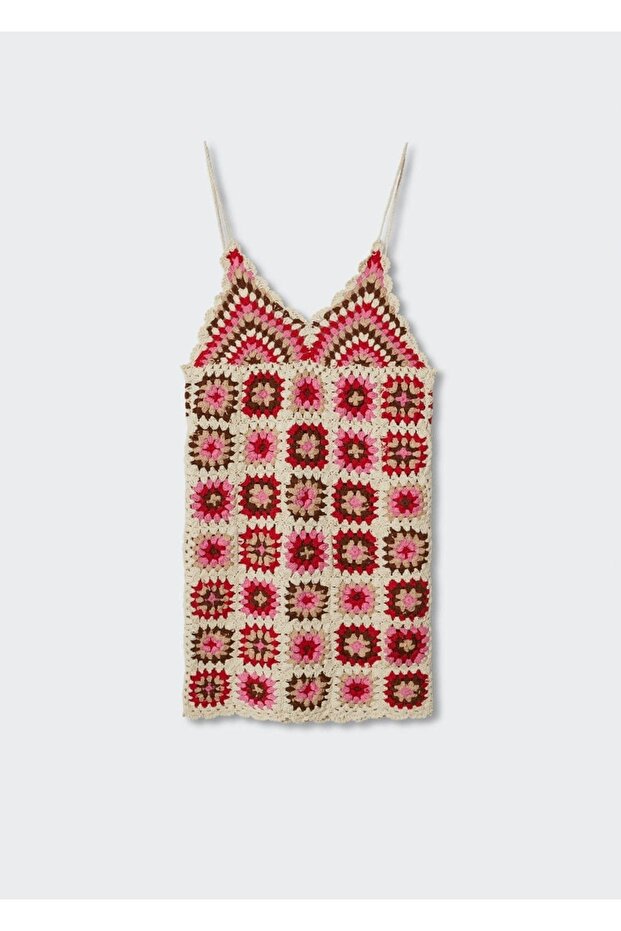 Kroşe Pamuklu Elbise - 3