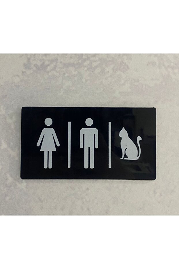 Wc Direction Sign Male/Female/Cat