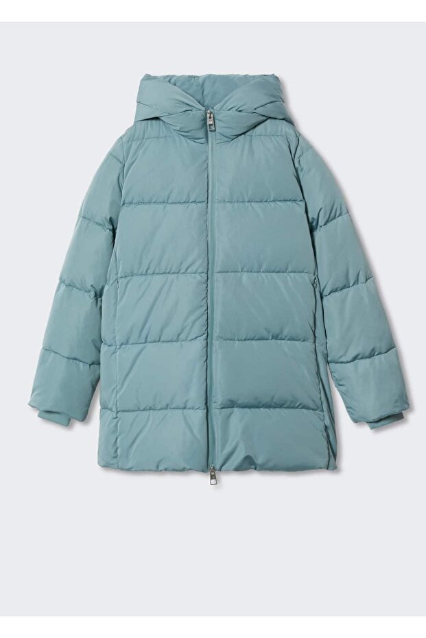 Kapüşonlu Kapitoneli Mont - 3