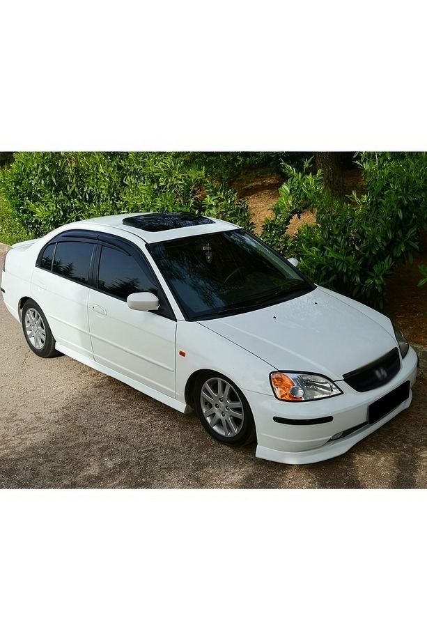 Honda Civic Vtec2 2001-2004 Makyajsız Kasaya Uyumlu Boyasız Plastik Typer Ön Ek - 4