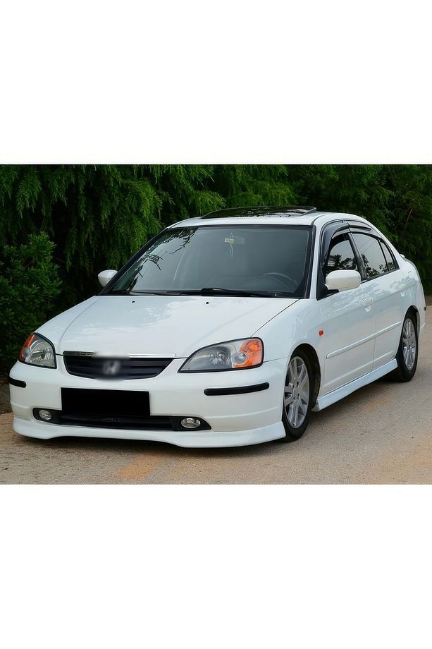 Honda Civic Vtec2 2001-2004 Makyajsız Kasaya Uyumlu Boyasız Plastik Typer Ön Ek - 5
