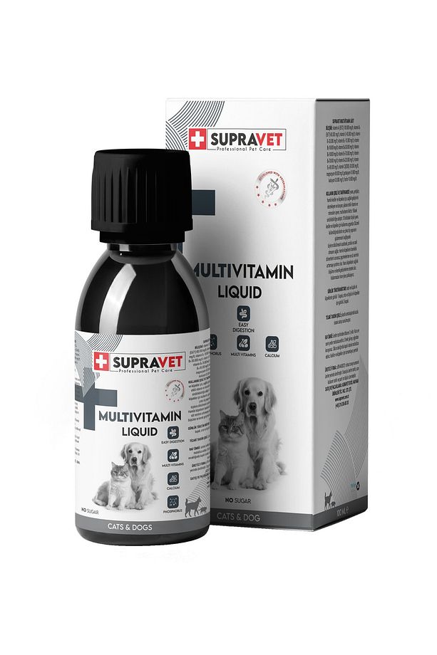 MultiVitamin Sağlığı Kedi ve Köpekler İçin Sıvı Damla 100ml - 1