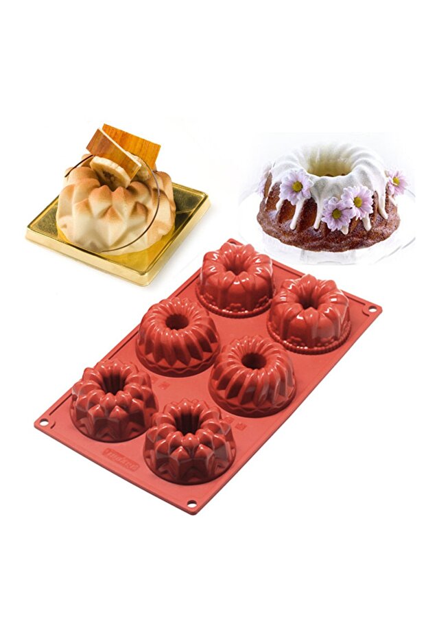 Donut 6 pcs 3 Different Model Donut Cake & Chocolate Silicone Mold GT115