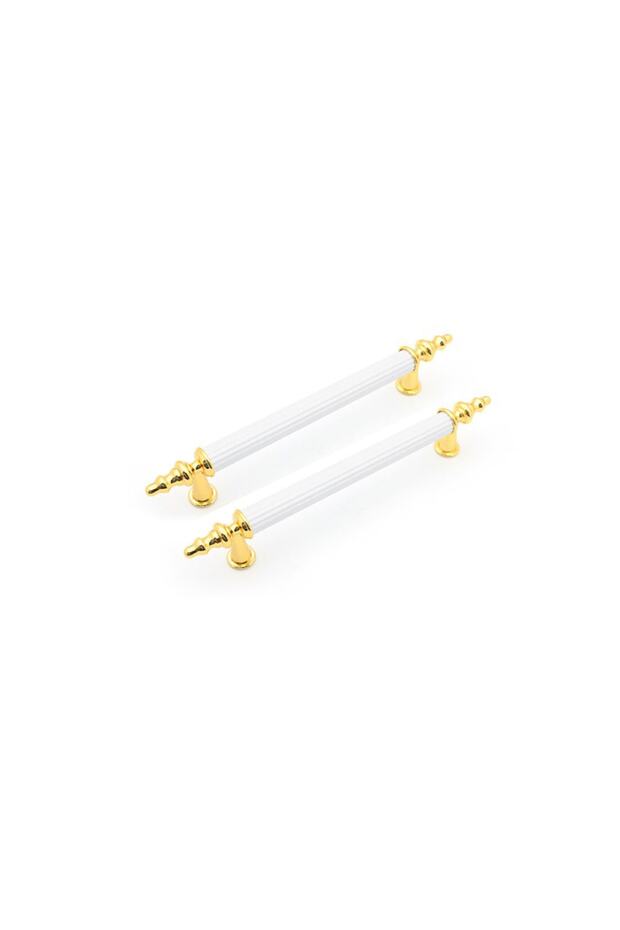 Epoxy Tray Handle Metal Gold White - G546