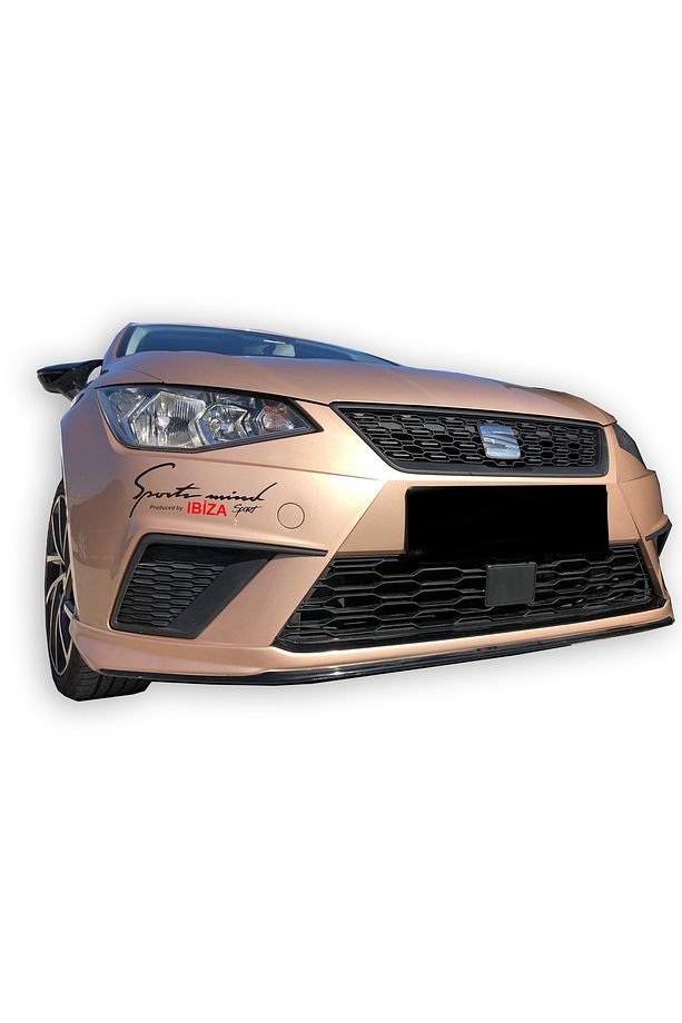 Seat İbiza Mk5 2017-2023 Boyasız Plastik Ön Tampon Eki - 3