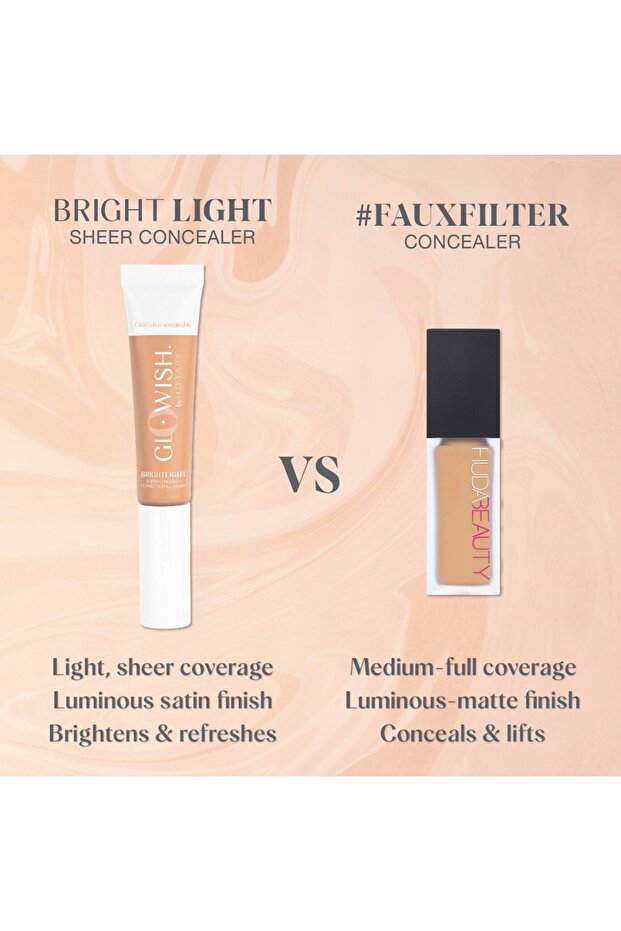 FauxFilter Luminous Matte Buildable Coverage Crease Proof Concealer 9 Ml - 5