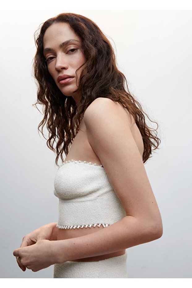 Triko Cropped Bluz - 8