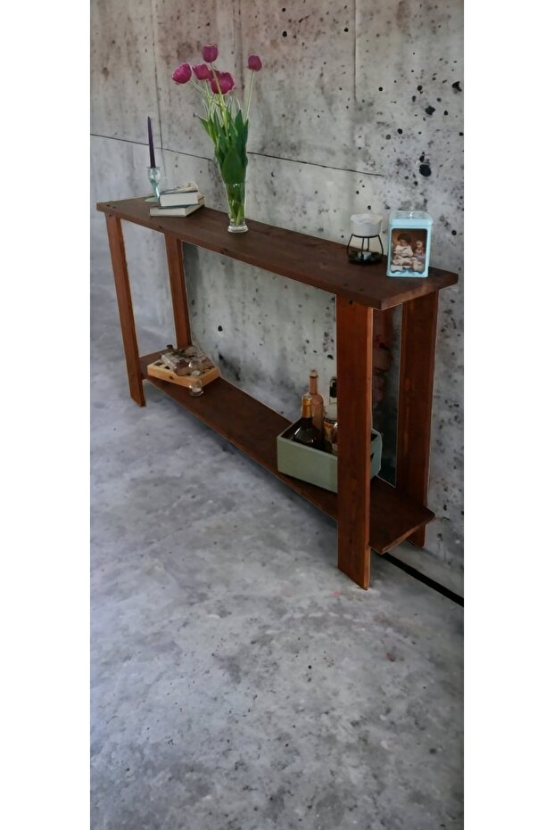 Doğal Rustik Ahşap Dresuar - 2