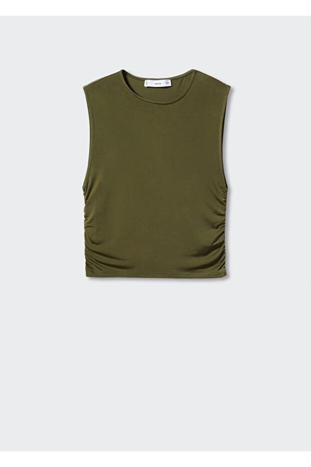 Büzgü Detaylı Bluz - 3