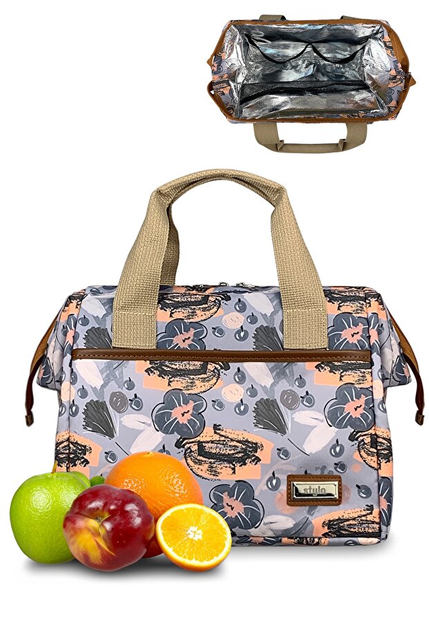 Beach Geniş Kapasiteli Termal El Çantası - Çiçek - 1