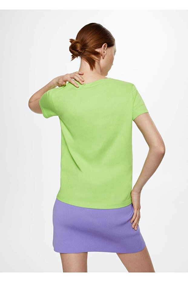 Pamuklu Essential Tişört - 4