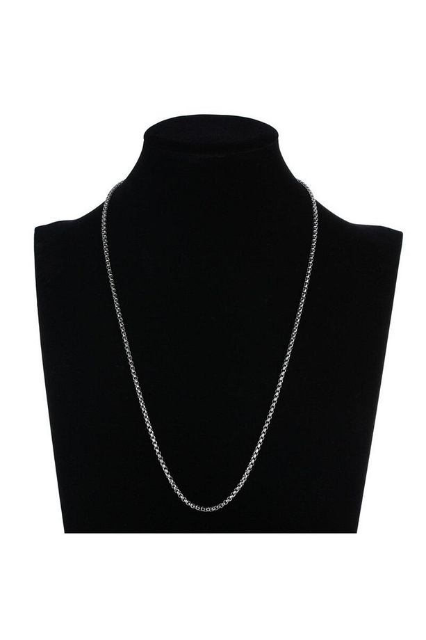 Kare Model Box Chain 316L Çelik Erkek Zincir Kolye - 3
