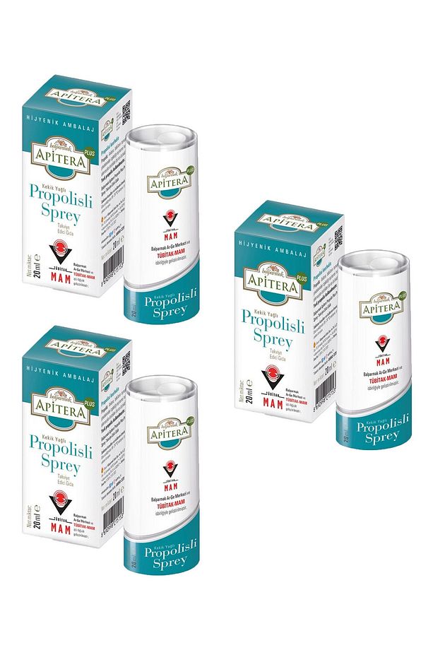 Apitera Plus Propolisli Sprey 20 ml × 3 - 1