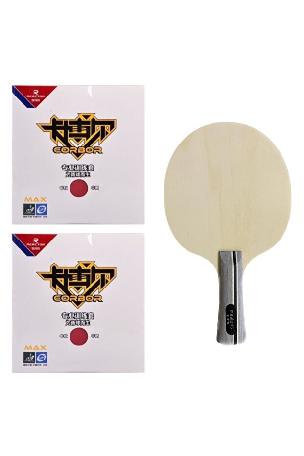 مضرب احترافي معتمد من Corbor Ittf (نعال وشحن)