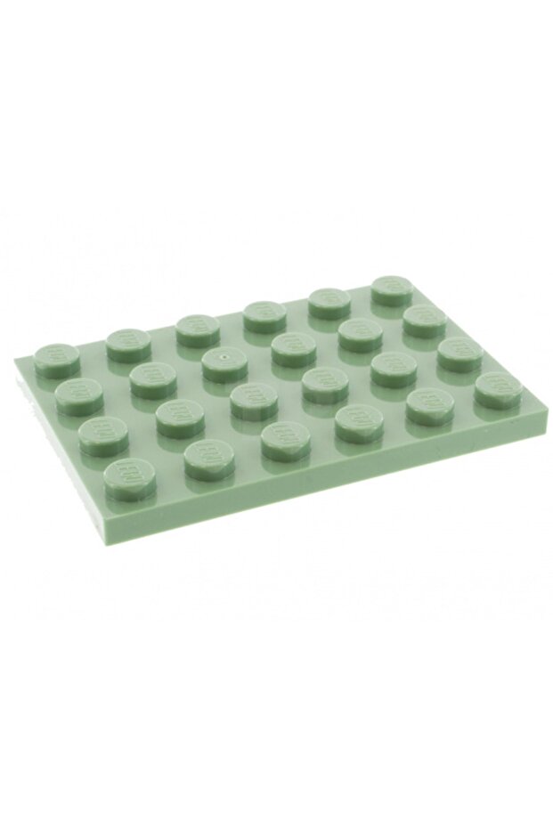 Moc Custom Accessory Creator Plate 4 X 6 Flat Brick Sand Green 2 Pieces to Send