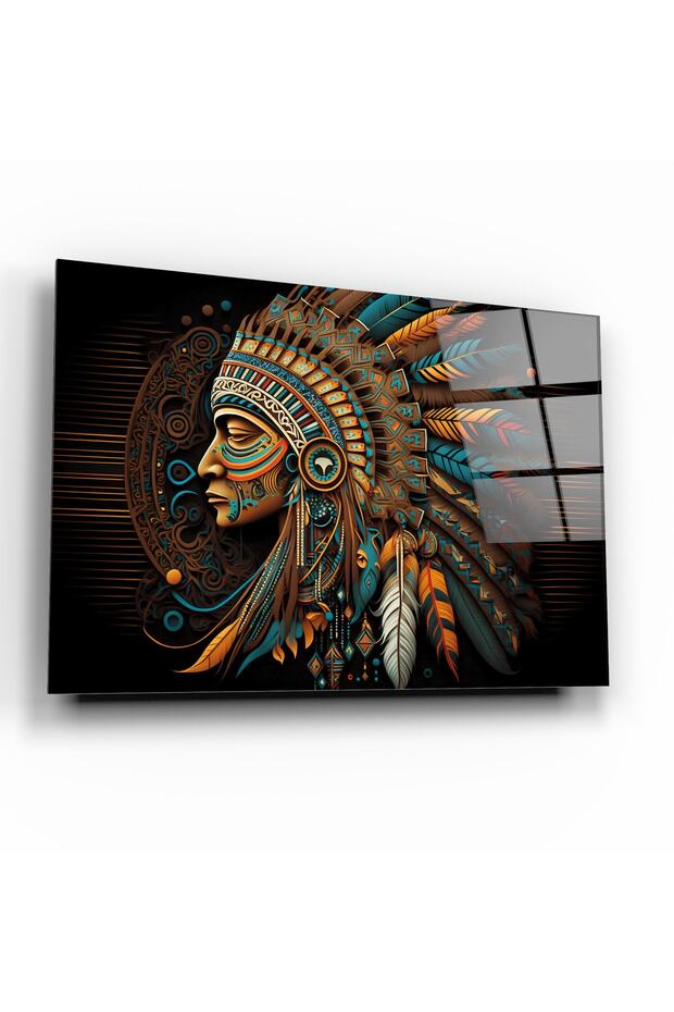 Kızılderili Cam Tablo - 2