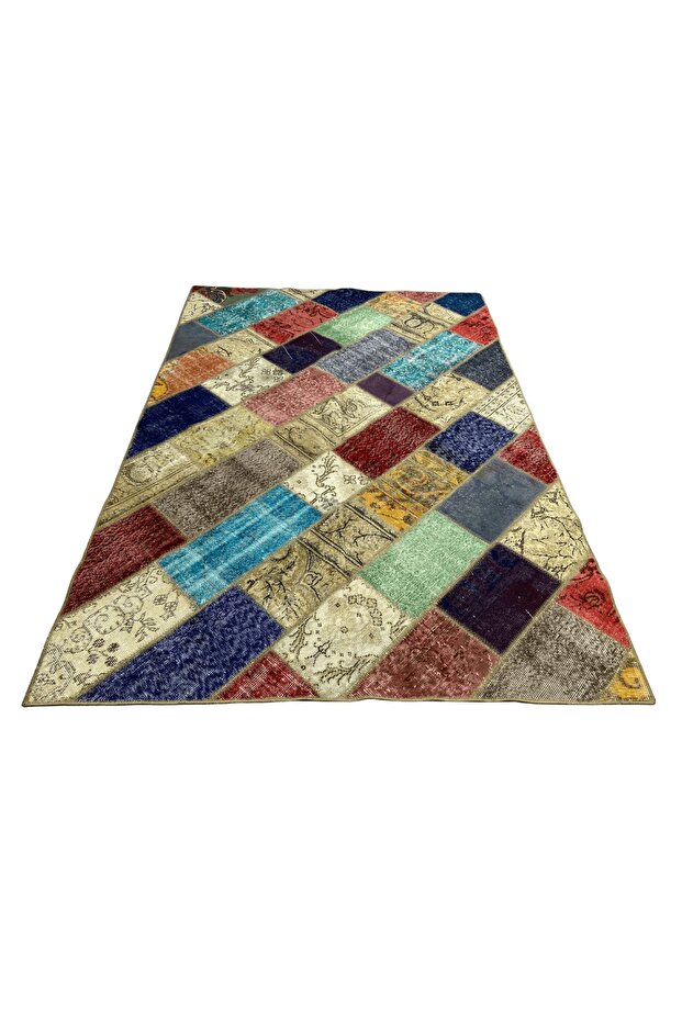 El Dokuma Patchwork Halı 248x170