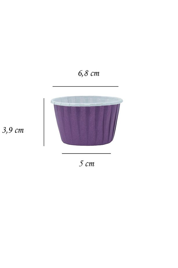 Muffin Kek Kalıbı Pastel Renkler 25 Adet 50x39 - 5