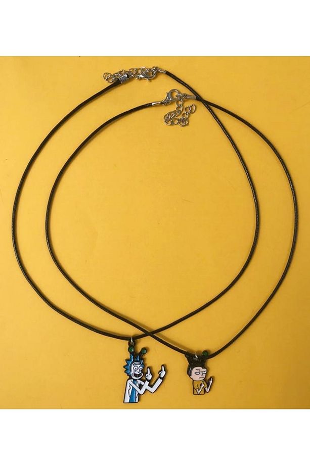 Rick Bff Best Friends 2li Suni Deri İpli Kolye PYTKKT0050 - 3