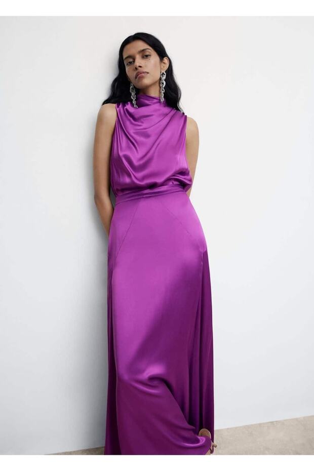 Dikişli Saten Etek - 6