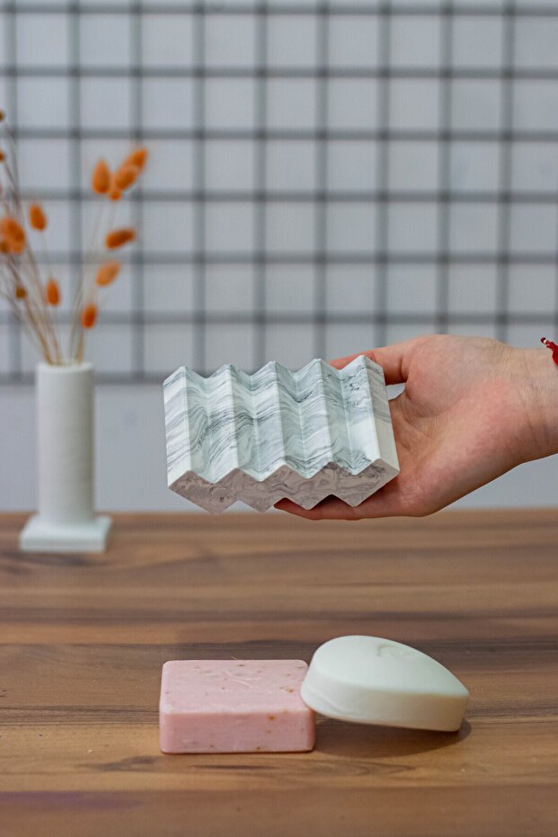 Bathroom Zigzag Solid Soap Dispenser